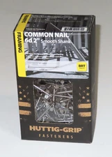 Huttig-Grip 6D 2" Smooth Framing/Construction Nails 5-lb Box (Bright Finish) NEW