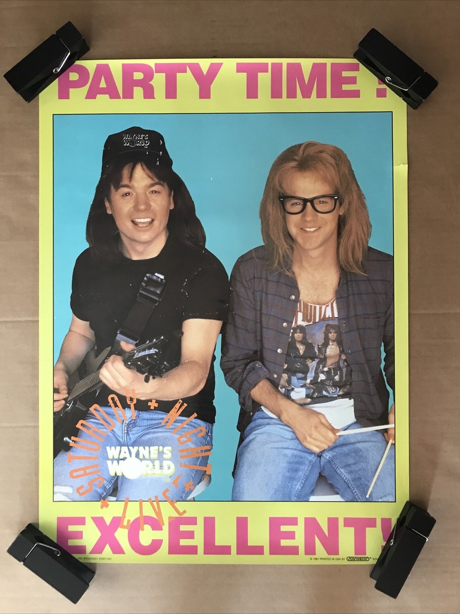 WAYNE'S WORLD 1991年　アメリカ製　オリジナル Vintage Original 1991 Wayne's World Poster Party Time