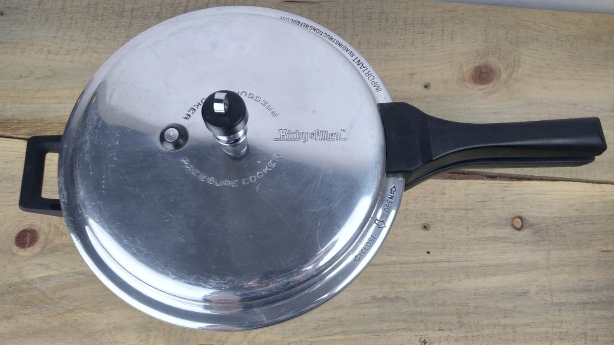 Vintage Kirby Allen Liter Stainless Steel Kitchen Pressure Cooker