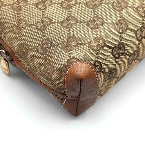 Vintage Gucci Shoulder Bag Purse GG Canvas Brown Authentic - Picture 8 of 22