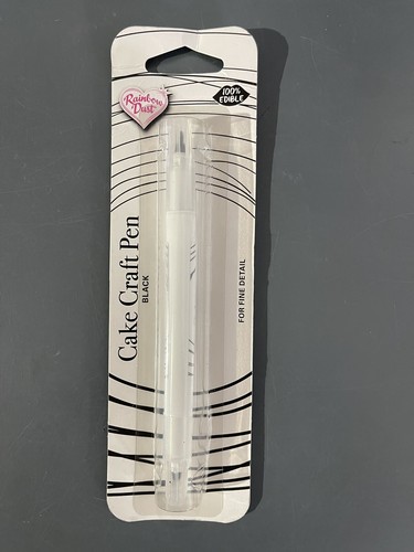 Confezione 5: Penna Alimentare Arte Commestibile Nera Artigianale Torta Polvere Arcobaleno Ex 2027 - Foto 2 di 9