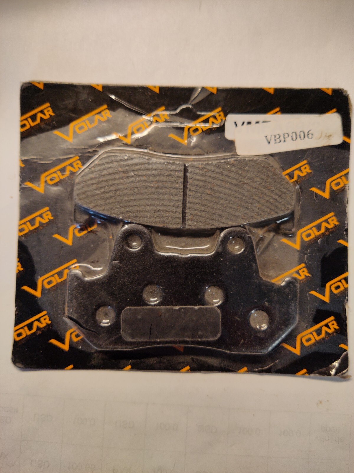 1982 Honda Cb900 Volar Vbp006 Brake Pads