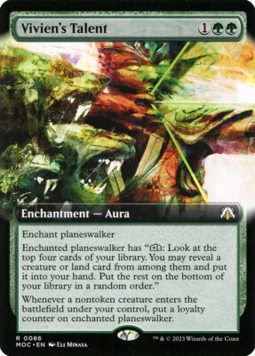Vivien's Talent (086) Extended Art March of the Machine Commander MOC MTG Magic