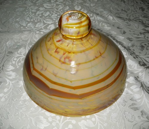 Schöne mundgeblasene Glaskugel als Attrappe für eine Lampe - Bild 4 von 5