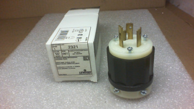 Leviton 2321 Twist Lock Male Plug  - New In Box