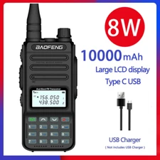 1X UPGRADED BAOFENG UV-8R DUAL-BAND WALKIE TALKIE LONG RANGE FM TWO WAY RADIO US