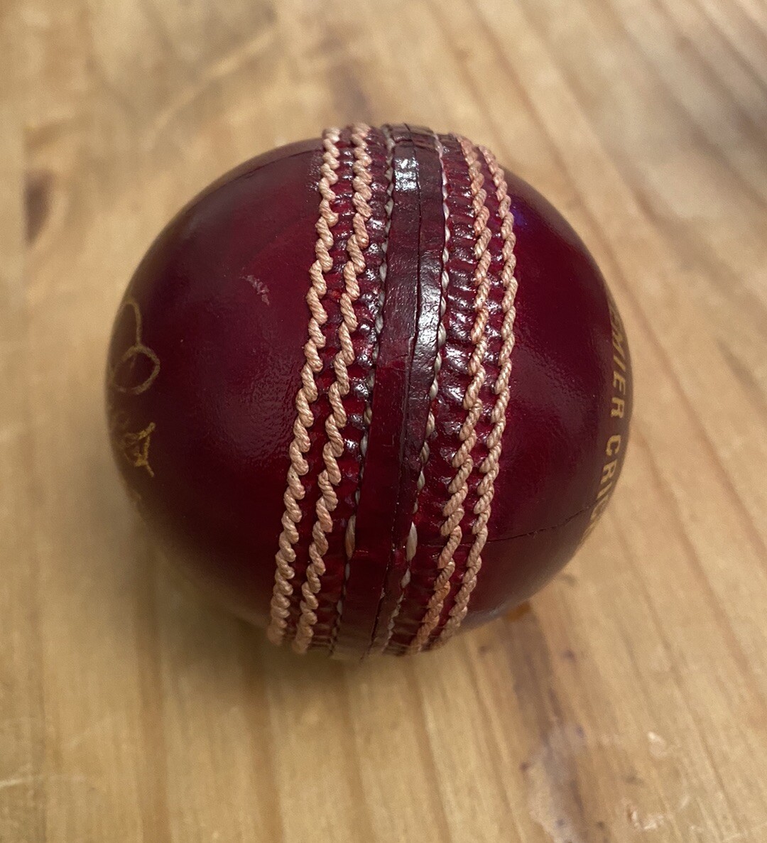 Dukes County International A Red Leather Cricket Ball Size Mens eBay