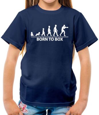 Born to Box - Kinder T-Shirt - Boxen Boxer Love Joshua Handschuhe Ausrüstung