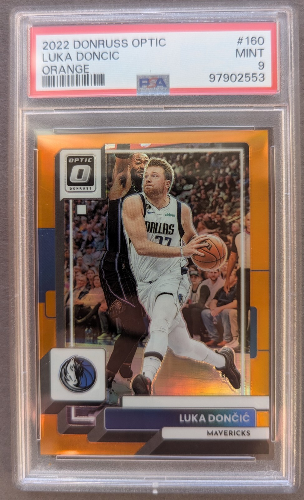 2022-23 Panini Donruss Optic Luka Doncic - Orange Prizm #160 75/199