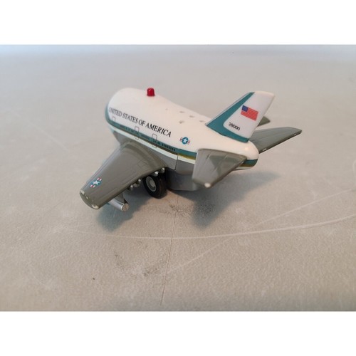 Cake Topper Pull-Back Airplane W/ Lights Toy Plane by Toytech Air Force One USA - Picture 7 of 12