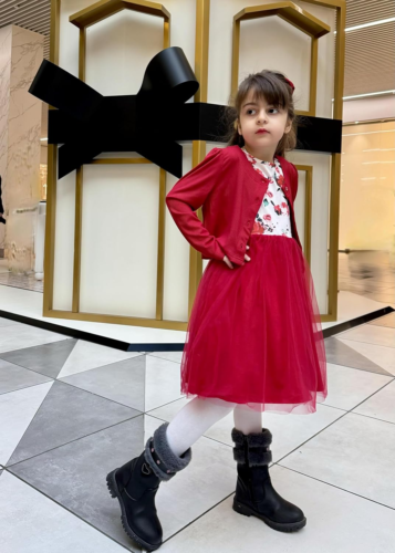Toddler Tutu Dress and Knit Cardigan Girls Fall Party Tulle Dresses and Long Sle - Picture 5 of 12