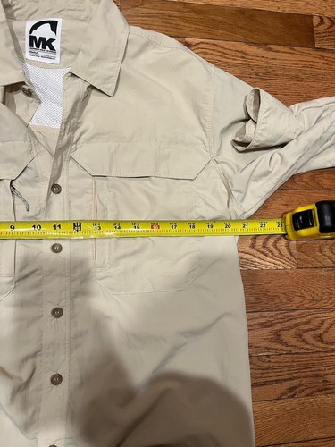 Men's Mountain Khakis Granite Creek Long Sleeve Shirt Sand Color NWT Medium - Picture 6 of 8
