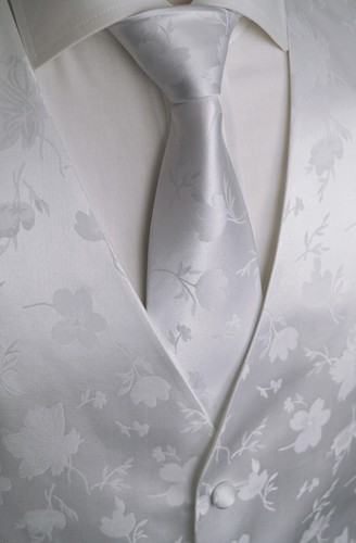 Hochzeitsweste mit Plastron, Einstecktuch und Krawatte Nr 9.2 Gr. 44-62 & 90-114 - Picture 4 of 6