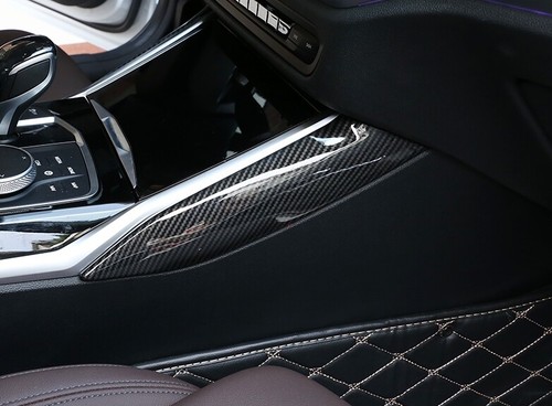 Carbon Fiber Center Console Side Decor Trim For BMW 3 Series G20 G28 G21 19-2020 - Foto 3 di 12