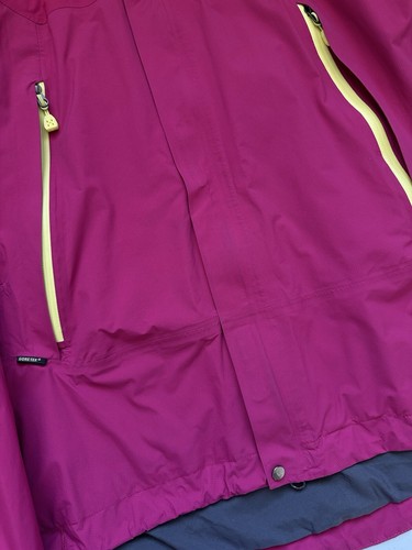 Women's HAGLOFS GORE-TEX Windbreaker Jacket Hooded Pink Size M - 第 14/19 張圖片