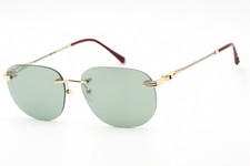 New Porta Romana PR1009 100W Oval Rimless Gold Plated Sunglasses Authentic