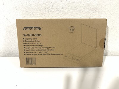 Accuteck Digital Postal Scale 86Lb. Capacity W-8250-86BS Brand New Sealed