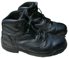 TIMBERLAND PRO SERIES 15 BLACK LEATHER Work STEEL TOE ELECTRIC OIL SLIP RESIST