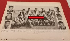 UDINESE SQUADRA foglio/pagina tratto da almanacco calcio Rizzoli 1958