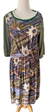 Boom Shankar Batik Print dress - Size 8 - 3/4 Sleeves - Midi