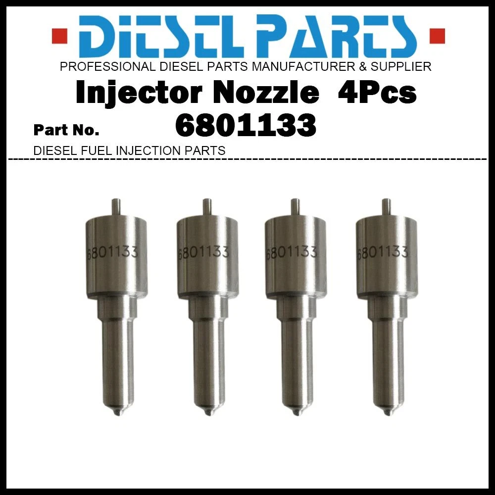 4x Fuel Injector Nozzle 6801133 81867538 for Ford 5640 6640 7740