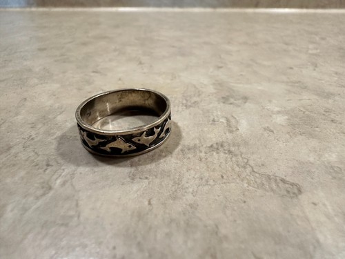 Anello Delfino Argento Sterling 925, Anello Estivo Taglia 11 - Foto 2 di 6