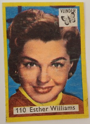 Esther Williams Vlinder Matchbox Labels Trading Cards Music TV Film