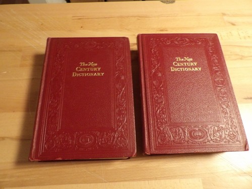 The New Century Dictionary of the English Language 1940 Vintage Lot 2 Volume Set - Picture 2 of 4