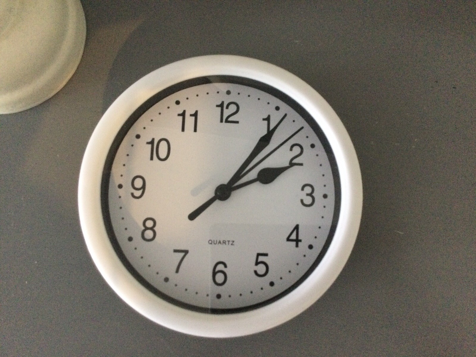 Small Wall Clock. White. Battery Operated. New. eBay