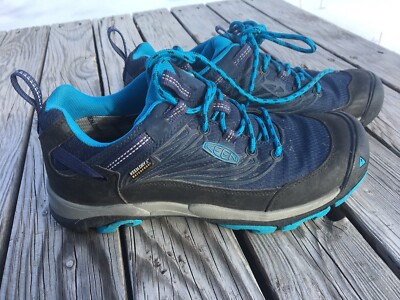 Keen Blue Saltzman Hiking Shoes Laced Up Sneakers Size