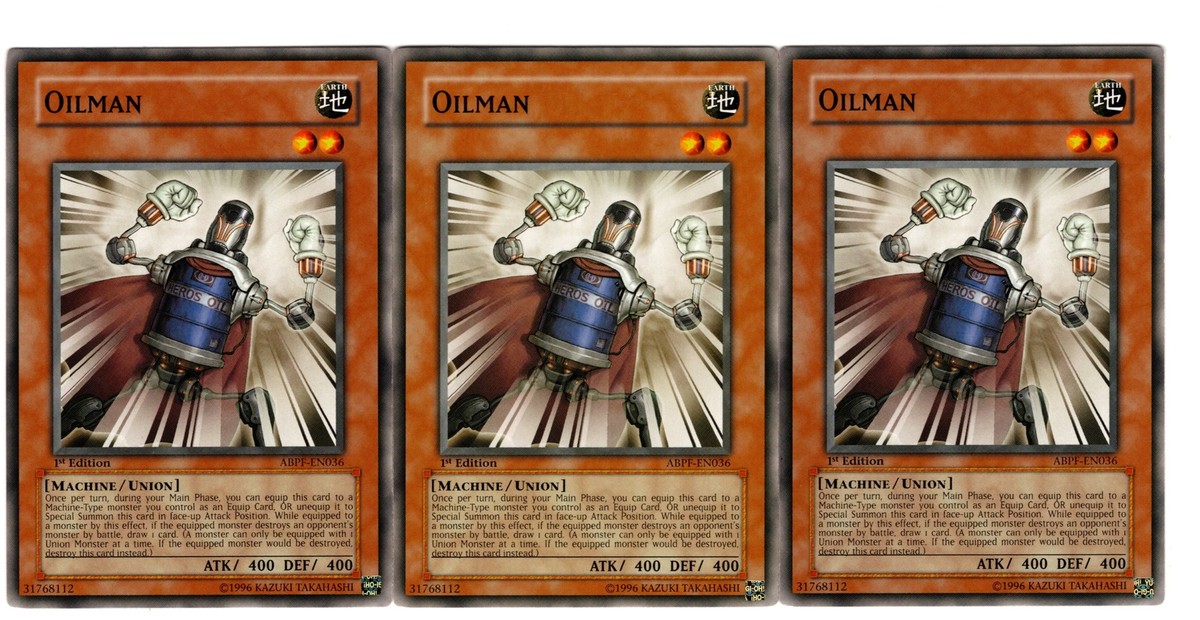 Yugioh- 3X Oilman - Common - 1st Edition - ABPF-EN036 - Near Mint
