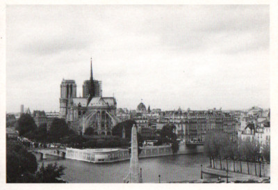 Postkarte PARIS - Notre-Dame und die Insel der Stadt.