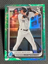 2024 Bowman Chrome GREEN LUNAR REFRACTOR Colson Montgomery, item 1