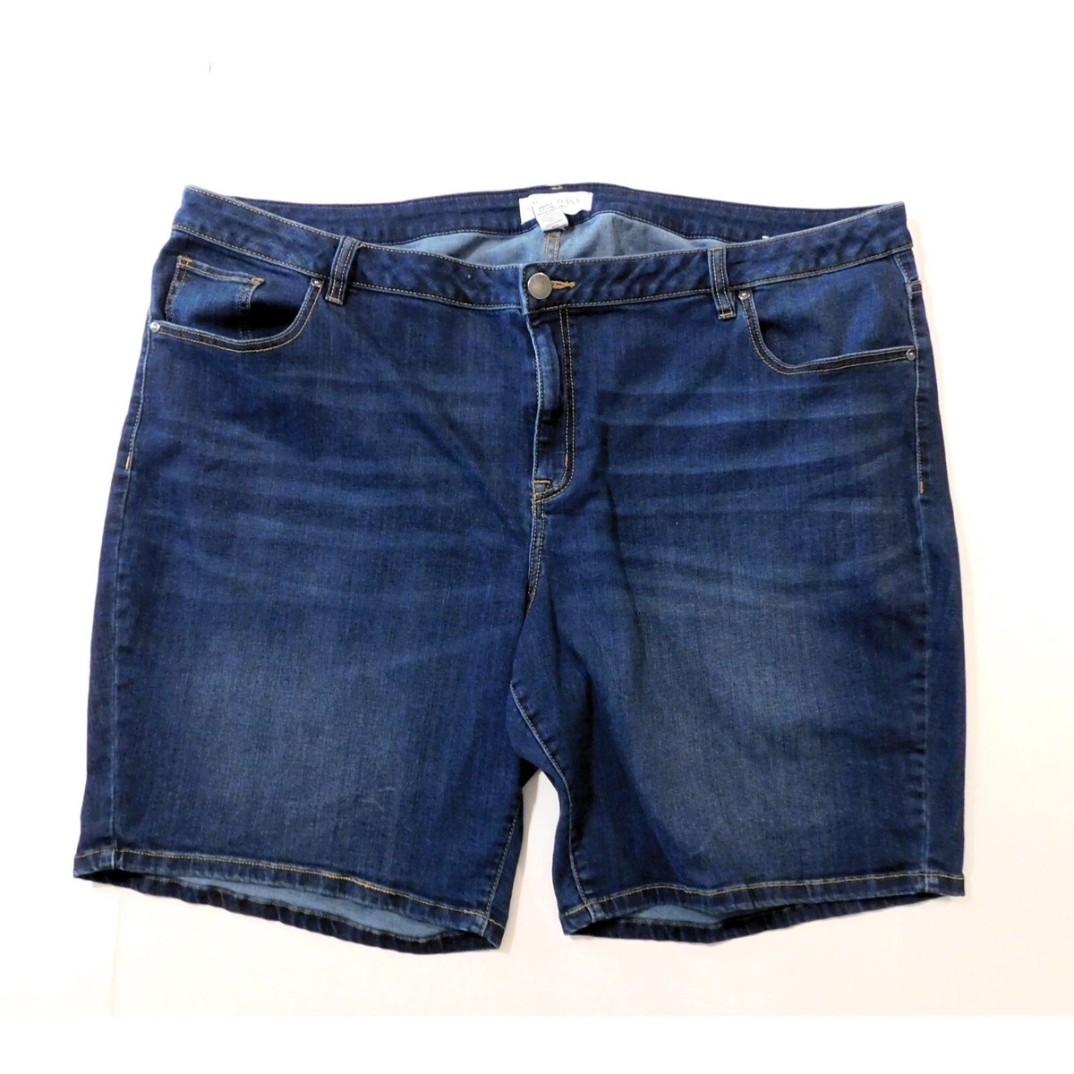 Lane Bryant Jean Shorts Womens 28 Dark Blue Denim Comfortable Stretch  Cotton | eBay