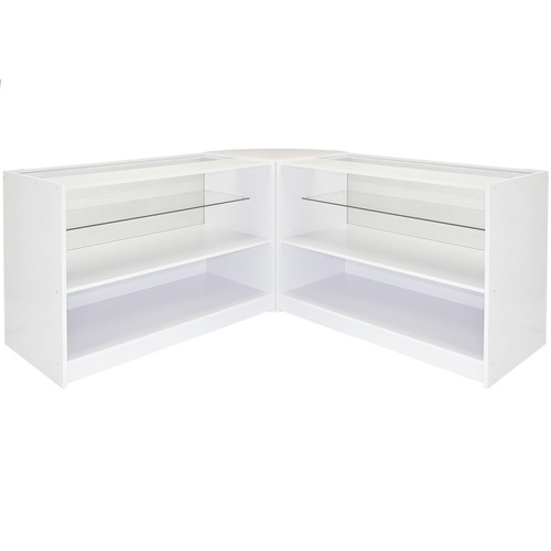 Shop Counter Set Retail Display Counters Glass Showcase POS Storage Shelves - Picture 70 of 124