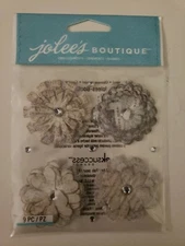 Jolees Boutique Vintage Paper Flowers scrapbooking stickers 