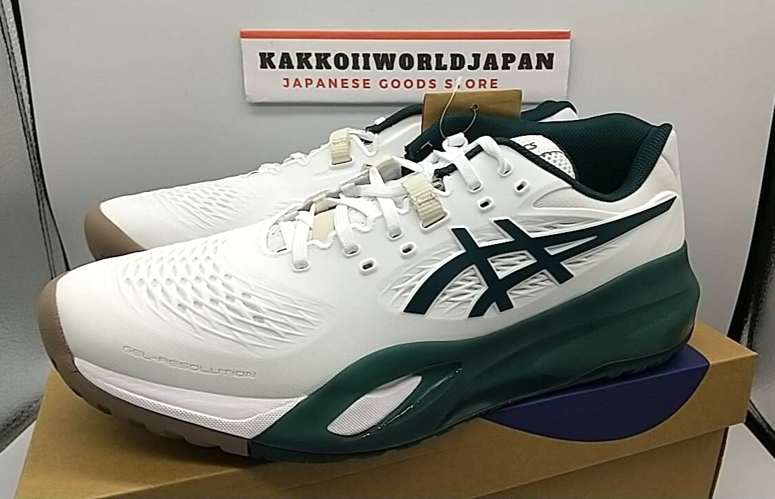 Asics Tennis Shoes GEL-RESOLUTION X White/Saxon Green