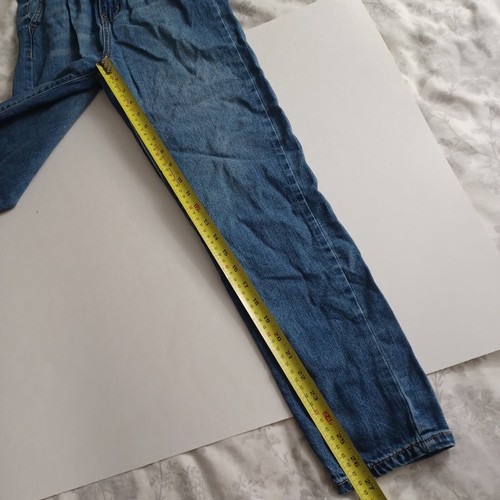 So Paperbag Mom Jeans Size 0 Blue -High Rise -Denim -Medium Wash-Stretch - Picture 9 of 13