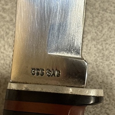Vintage Case XX SAB 365 Fixed Blade Hunting Knife w/ Original