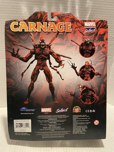 Diamond Select Marvel Comics Carnage 8” exclusivo de Disney Store 2020 como nuevo - Imagen 8 de 17