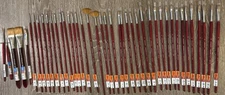 Princeton Velvetouch acrylic Paint Brushes! Lot Of 42 Brushes!  NEW/FREE SHIP!