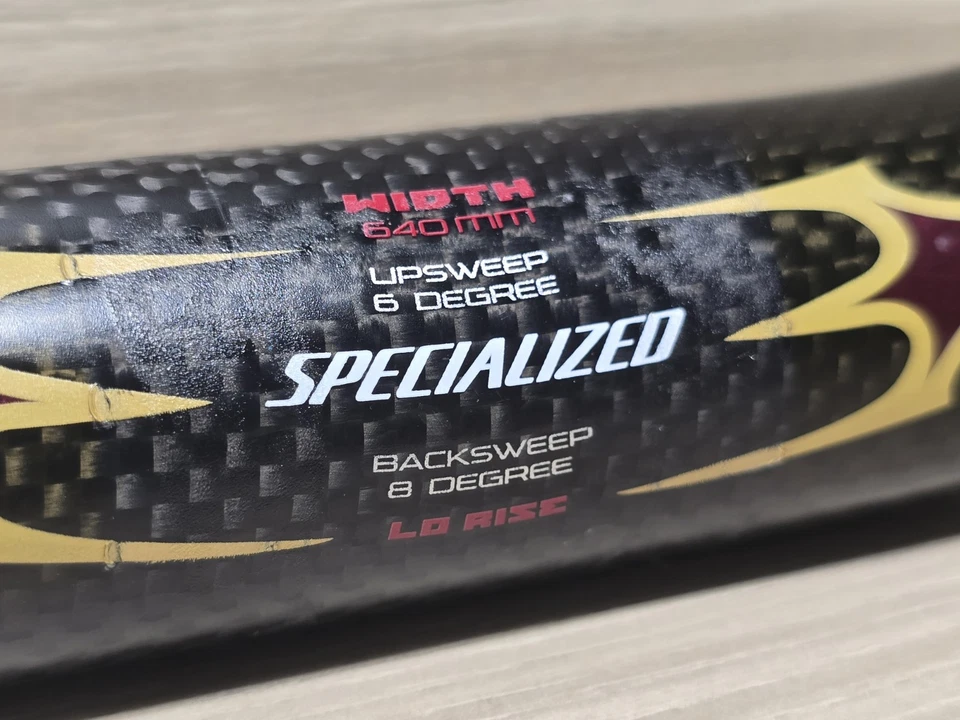 Specialized S-Works Fact Carbon MTB Handlebars 6 Degree 640mm Low Rise 210 Grams - Image 2 of 4