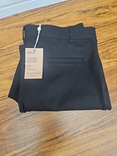 New Quince Black Ultra Stretch Straight Leg Pants Size Large Regular Dress