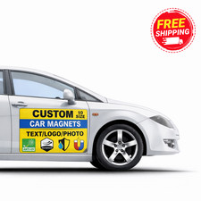 18x24 Custom Car Magnets Magnetic Auto Truck Signs - Free Design Included