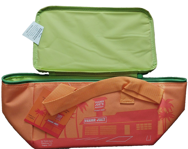 New TRADER JOE’S 2026 Orange Summer Mini Insulated Cooler Bag Tote Lunch