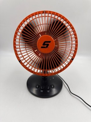 Snap-On KAFAN Black Orange USB LED Clock Fan Time Temp °F °C Flexibl (MI1077585)