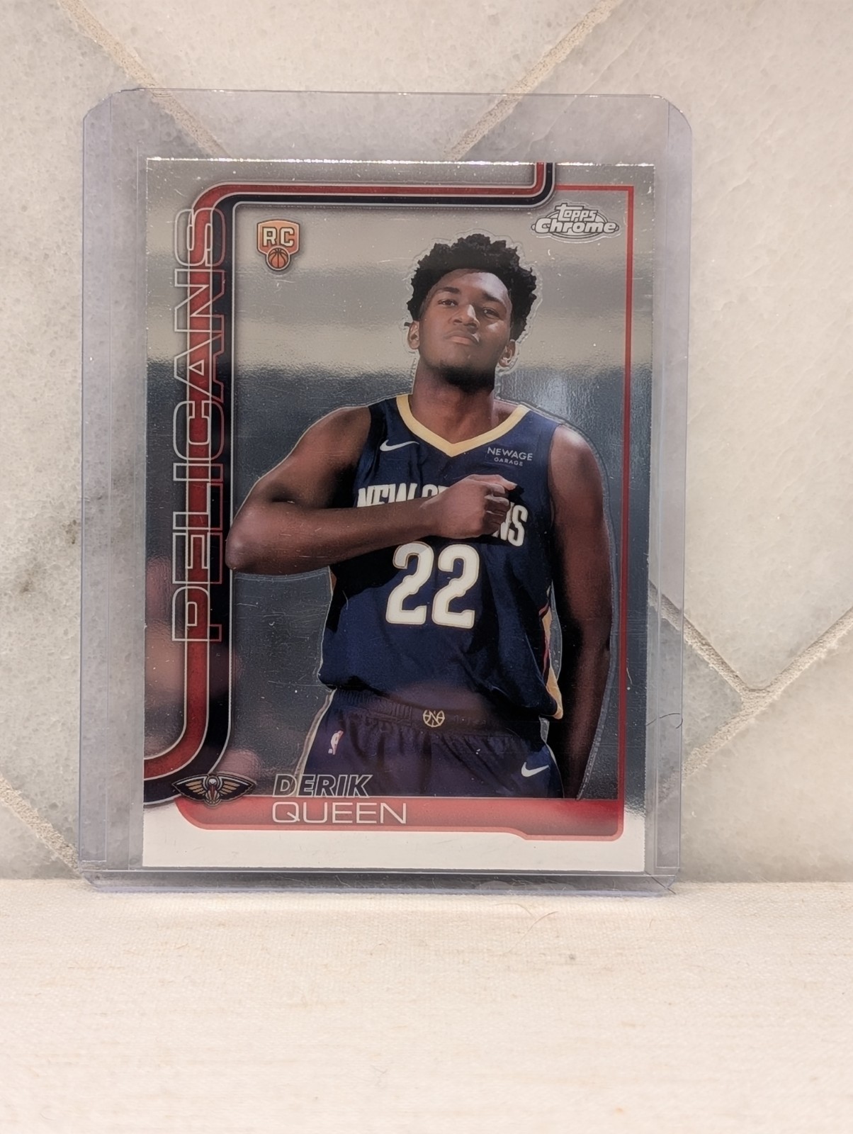 2025-26 Topps Chrome - Image Variation Derik Queen #263 (RC) Pelicans Rookie