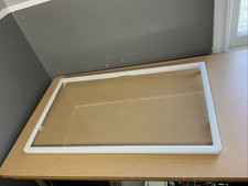 Genuine OEM Kenmore Whirlpool Maytag Refrigerator LARGE Glass Shelf Drawer Cover