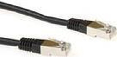 20 Meter ACT Patchkabel schwarz LSZH SFTP CAT6 mit RJ45 Stecker. cat6 s/ftp l