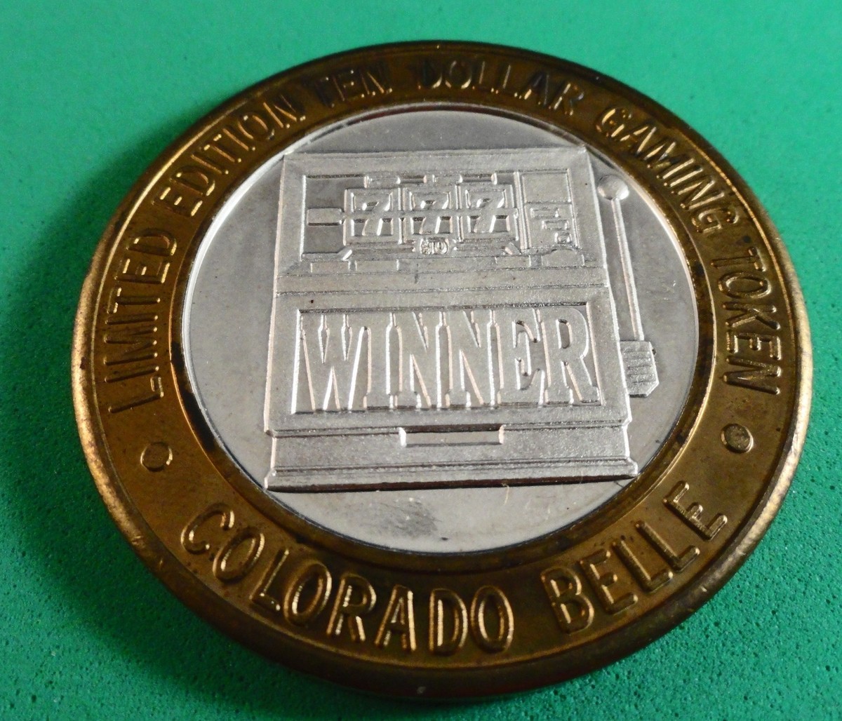 Ltd. Ed. $10 .999 SILVER GAMING TOKEN: COLORADO BELLE - LAUGHLIN